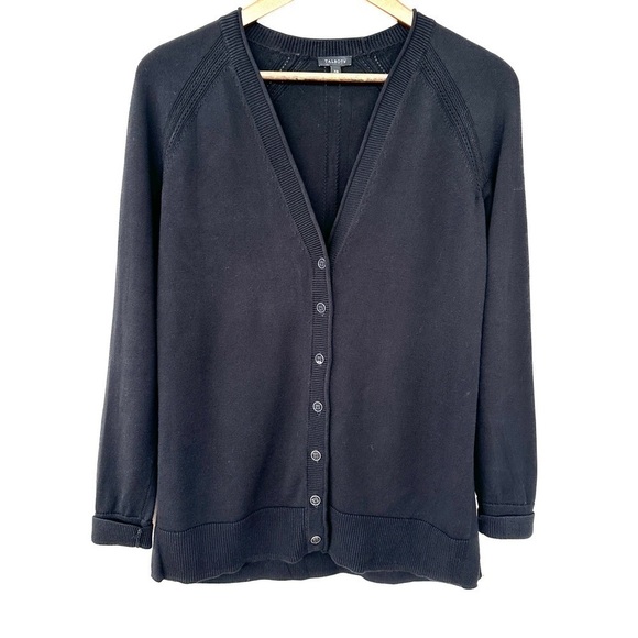 Talbots cardigan  with v-neck, long sleeves, raglan, button front, straight cut - Picture 1 of 13